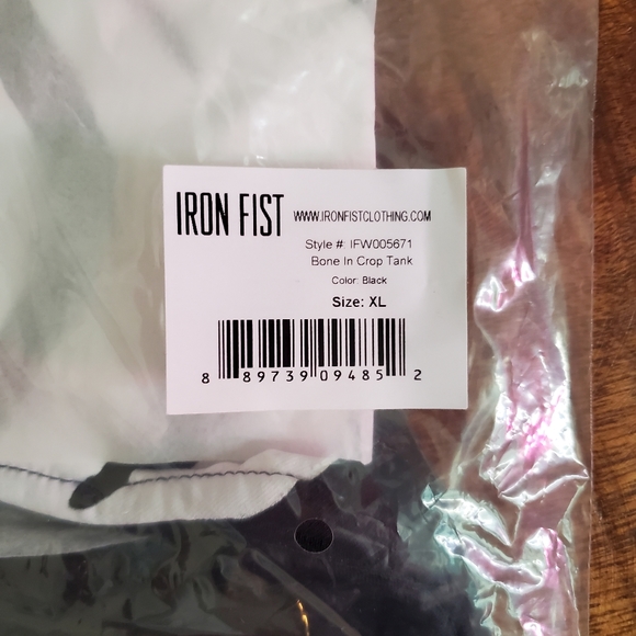 ☠ Iron Fist Bone In Crop Tank ☠ - Picture 13 of 16